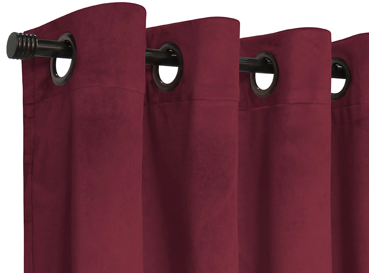 SET CORTINAS IDETEX VELVET TERRACOTA - 2