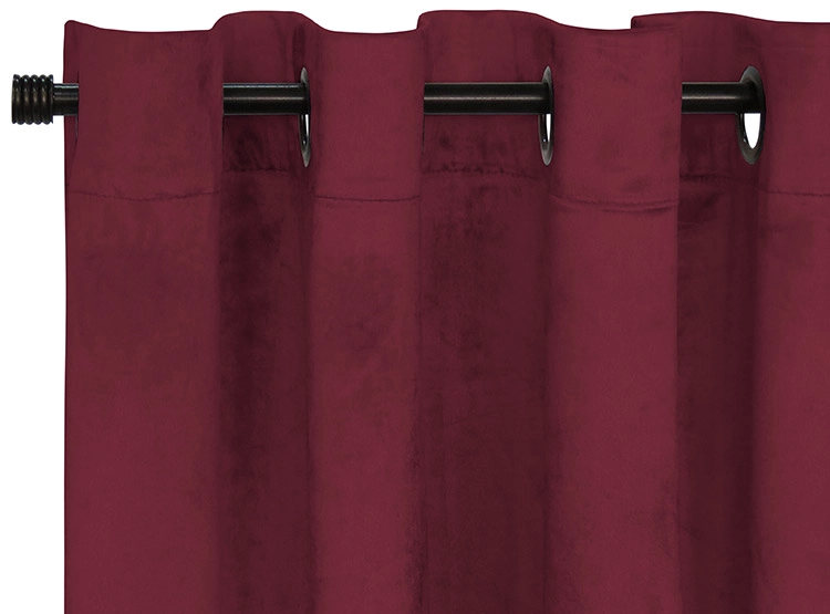 SET CORTINAS IDETEX VELVET TERRACOTA - 1