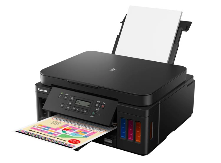 IMPRESORA MULTINFUNCIONAL CANON INYECCIÓN TINTA G-6010 WIFI DUPLEX - 3
