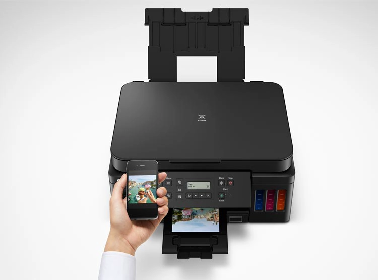 IMPRESORA MULTINFUNCIONAL CANON INYECCIÓN TINTA G-6010 WIFI DUPLEX - 7