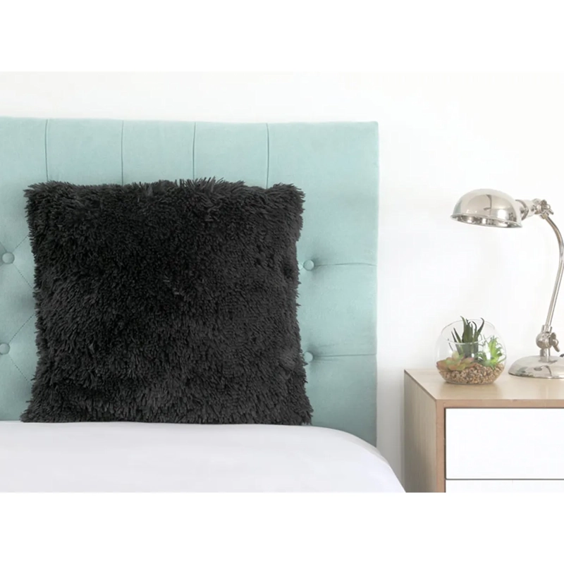 COJIN RIPLEY HOME PELUDO CLASSIC 45 X 45 CM NEGRO - 2