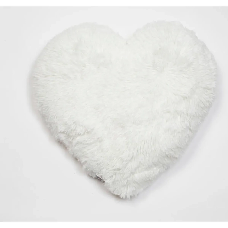 COJÍN RIPLEY HOME PELUDO JUV CORAZÓN 45X45 CM BLANCO