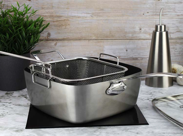 SARTEN MARMICOC MULTIUSO CHAMPAGNE 24 CM ALUMINIO 4 PIEZAS - 11