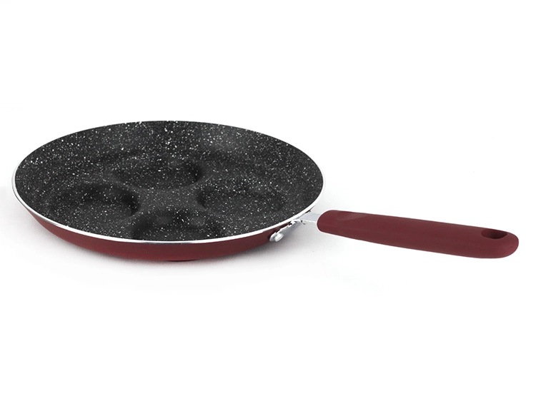 SARTEN MARMICOC SPRING HUEVERA GRANATE 24 CM ALUMINIO BURDEO - 3