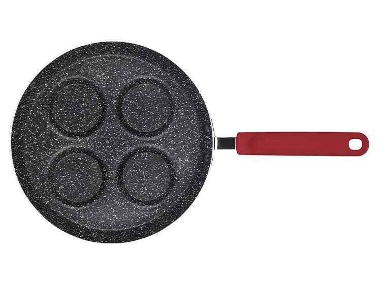SARTEN MARMICOC SPRING HUEVERA GRANATE 24 CM ALUMINIO BURDEO - 4