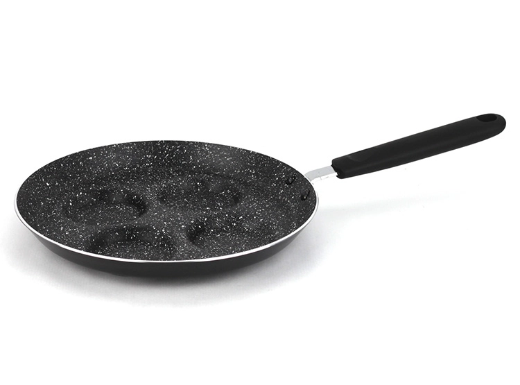 SARTEN MARMICOC SPRING HUEVERA 24 CM ALUMINIO NEGRO - 1