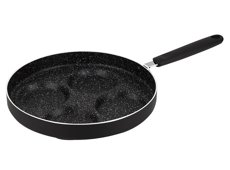 SARTEN MARMICOC SPRING HUEVERA 24 CM ALUMINIO NEGRO - 3