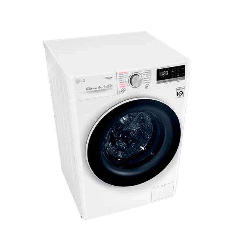 LAVADORA CARGA FRONTAL LG WM12WVC4S6 12KG BLANCO - 3