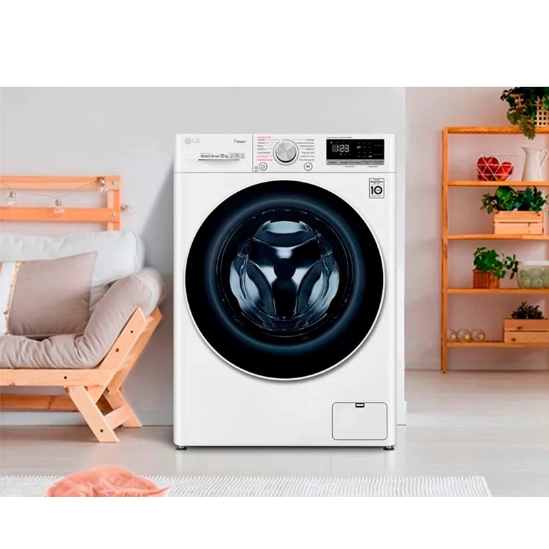 LAVADORA CARGA FRONTAL LG WM12WVC4S6 12KG BLANCO - 8