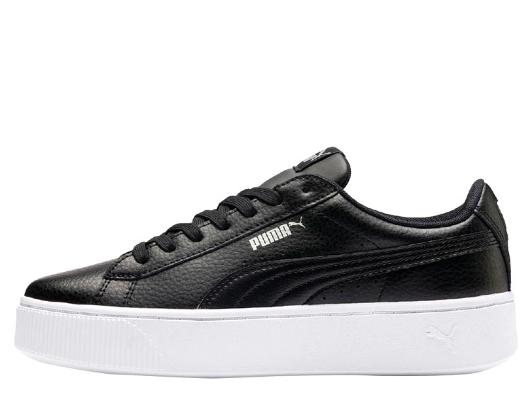 ZAPATILLAS MUJER PUMA URBANAS NEGRO VIKKY STACKED CUERO - 2
