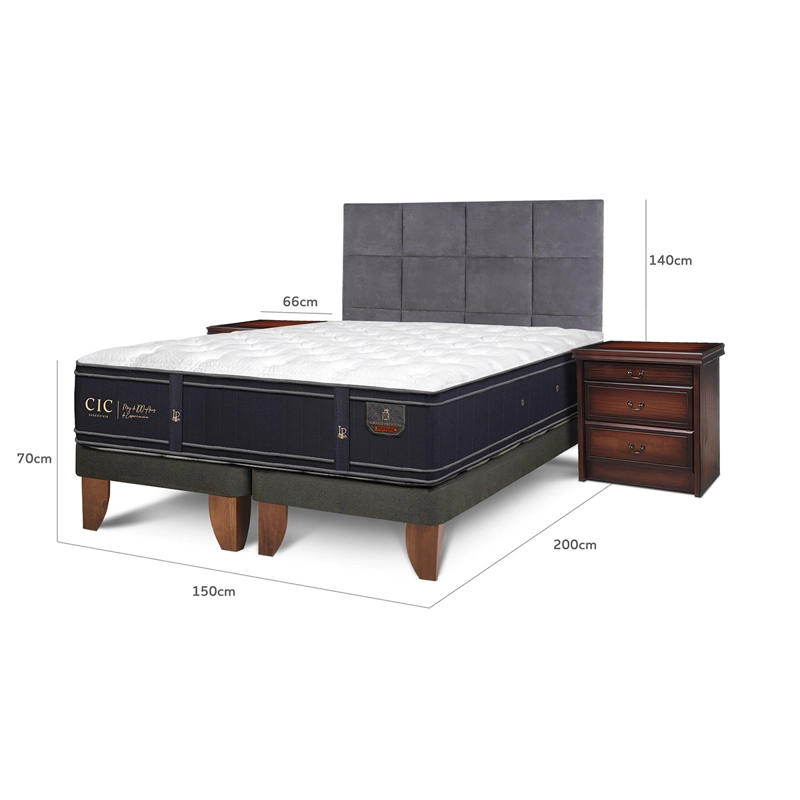 CAMA EUROPEA CIC GRAND PREMIUM BD 2 PLAZAS + SET TAMESIS - 3