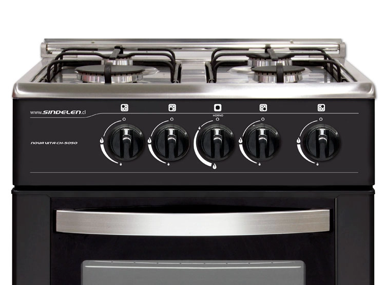 COCINA A GAS SINDELEN CH-5050NG 4 PLATOS NEGRO - 2