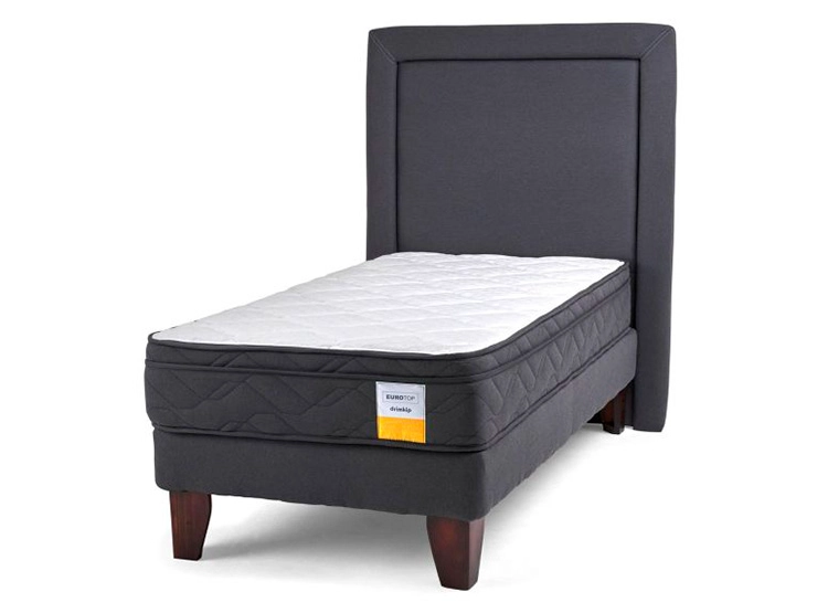 JUEGO DE DORMITORIO DRIMKIP CAMA EUROPEA 1.5 PLAZAS + RESPALDO - 1
