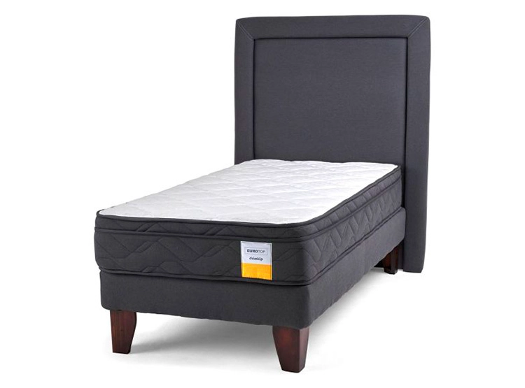 JUEGO DE DORMITORIO DRIMKIP CAMA EUROPEA PLUS 1.5 PLAZAS + RESPALDO - 1