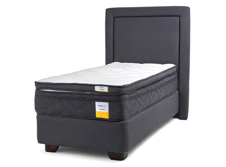 JUEGO DE DORMITORIO DRIMKIP CAMA AMERICANA 1 PLAZA + RESPALDO + TOPPER - 1