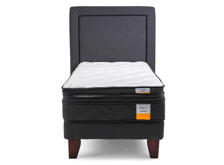 JUEGO DE DORMITORIO DRIMKIP CAMA EUROPEA 1 PLAZA + RESPALDO + TOPPER - 2
