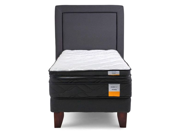 JUEGO DE DORMITORIO DRIMKIP CAMA EUROPEA PLUS 1 PLAZA + RESPALDO + TOPPER - 2
