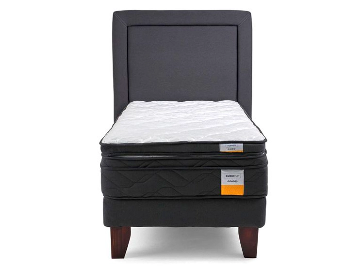 JUEGO DE DORMITORIO DRIMKIP CAMA EUROPEA 1.5 PLAZAS + RESPALDO + TOPPER - 2