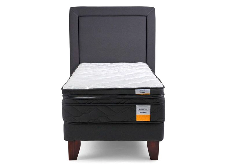 JUEGO DE DORMITORIO DRIMKIP CAMA EUROPEA PLUS 1.5 PLAZAS + RESPALDO + TOPPER - 2