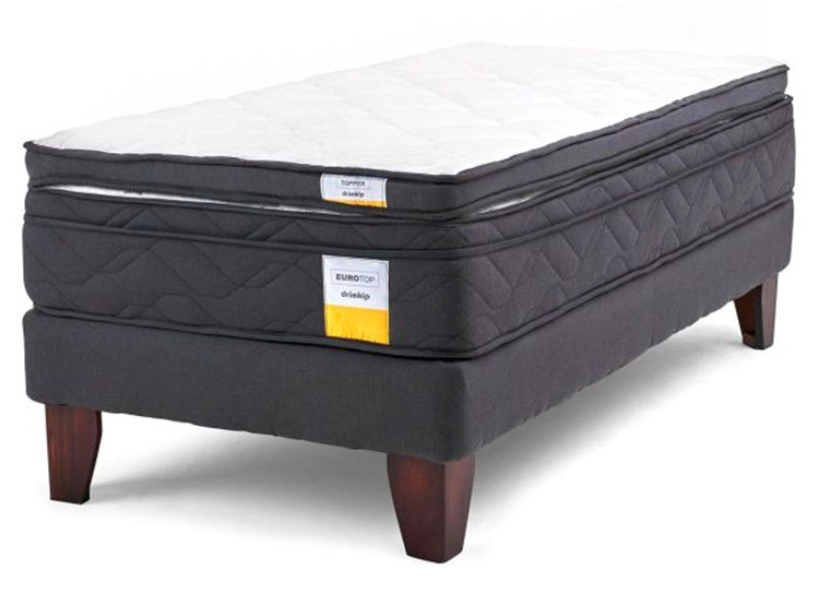 JUEGO DE DORMITORIO DRIMKIP CAMA EUROPEA 1.5 PLAZAS + TOPPER - 1
