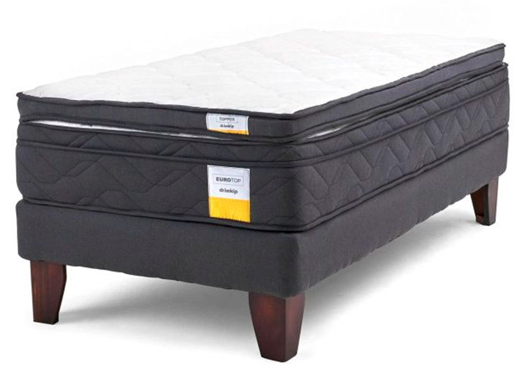JUEGO DE DORMITORIO DRIMKIP CAMA EUROPEA PLUS 1.5 PLAZAS + TOPPER - 1