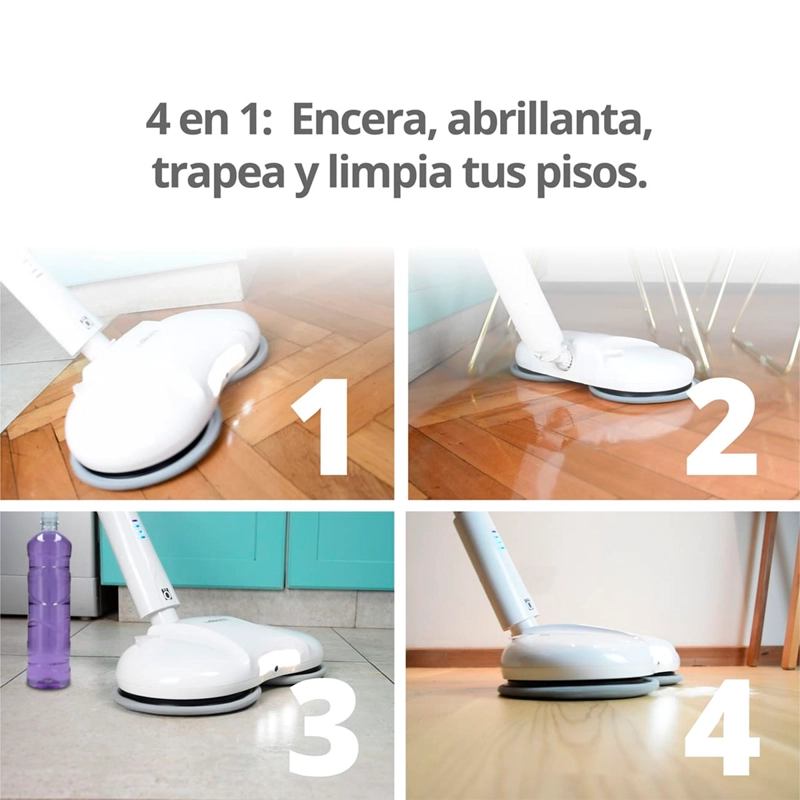 ENCERADORA PULIDORA Y MOPA THORBEN SPIN BOT 4X - 6