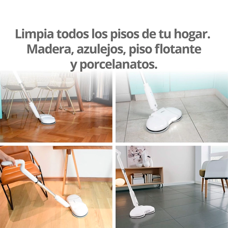 ENCERADORA PULIDORA Y MOPA THORBEN SPIN BOT 4X - 9