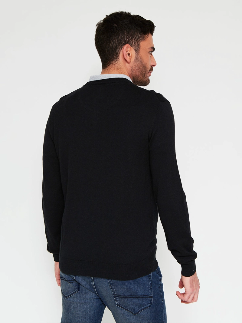 SWEATER HOMBRE CACHAREL ALGODÓN CUELLO EN V - 2