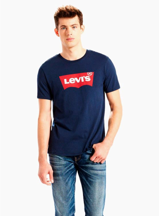 POLERA MANGA CORTA ALGODÓN HOMBRE LEVIS - 1
