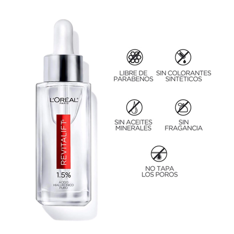 CONTORNO DE OJOS LOREAL SERUM RELLENADOR DERMO EXPERTISE REVITALIFT 30 ML 0.015 ÁCIDO HIALURÓNICO - 3
