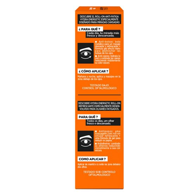 CONTORNO DE OJOS LOREAL ROLL ON DERMA EXPERTISE HYDRA ENERGETIC ANTIFATIGA 10 ML - 5