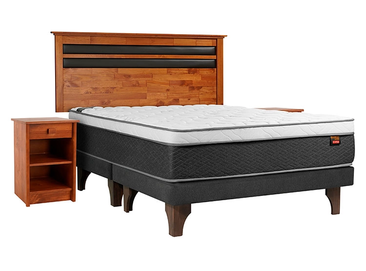 JUEGO DE DORMITORIO CELTA CAMA EUROPEA EVEREST BD KING + SET MALLORCA - 1
