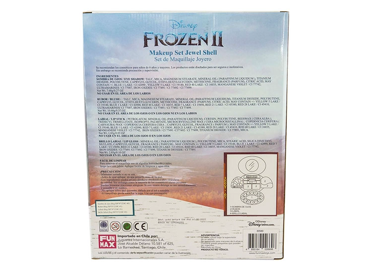SET DE MAQUILLAJE FROZEN CON JOYERO - 5