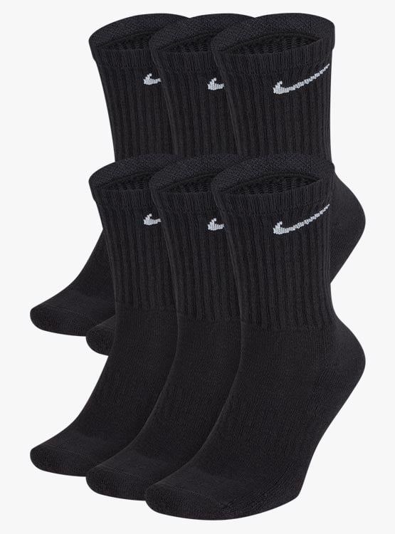 SET CALCETINES NIKE EVERYDAY CREW NEGRO - 1