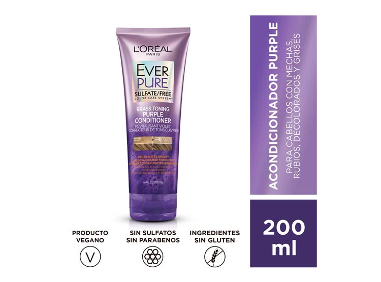 ACONDICIONADOR EVERHAIR EXPERTISE EVERPURE PURPLE 200 ML - 1