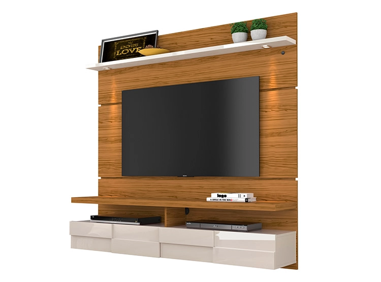 PANEL TV ALTAVISION LANA NATURAL 1.6 WHITE CAFE 60" - 1
