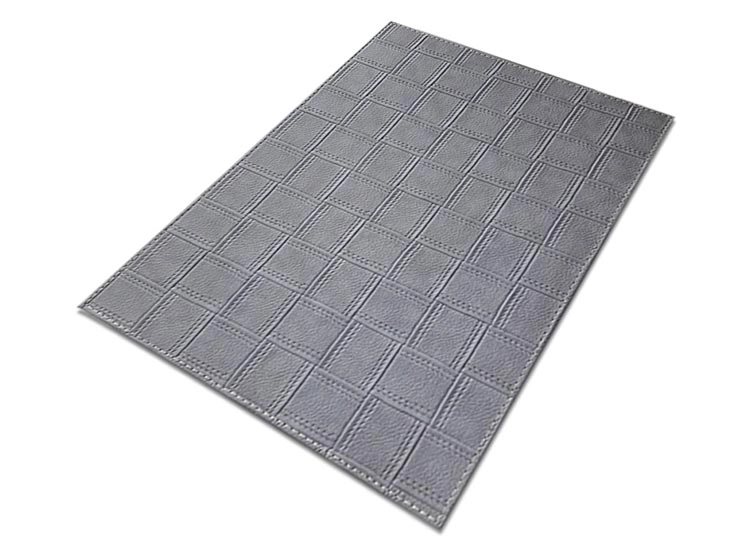 PACK 4 INDIVIDUALES CLASICA TRENZADO GRIS OSCURO - 2
