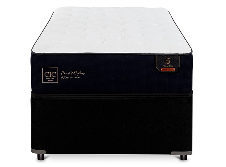 CAMA DIVAN CIC PREMIUM BLACK 1.5 PLAZAS AZUL - 1