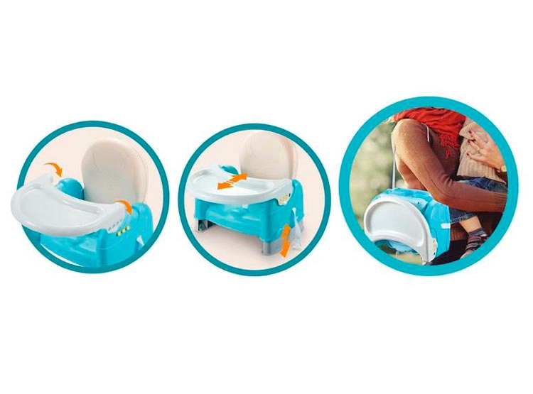 SILLA COMER KIDSCOOL EASY AND GO AZUL - 2