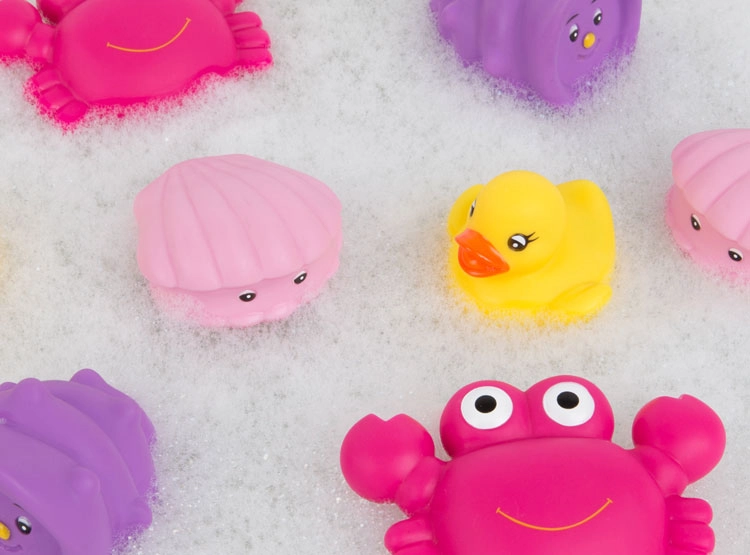 JUGUETE DIDÁCTICO BAÑO PLAYGRO AMIGOS FLOTANTES DEL MAR ROSADO - 2