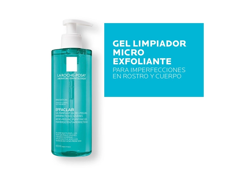 EXFOLIANTE FACIAL LA ROCHE-POSAY GEL MICRO EFFACLAR 400 ML - 7