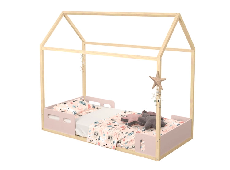 CAMA TRANSICION KIDSCOOL CASITA ROSADA - 1