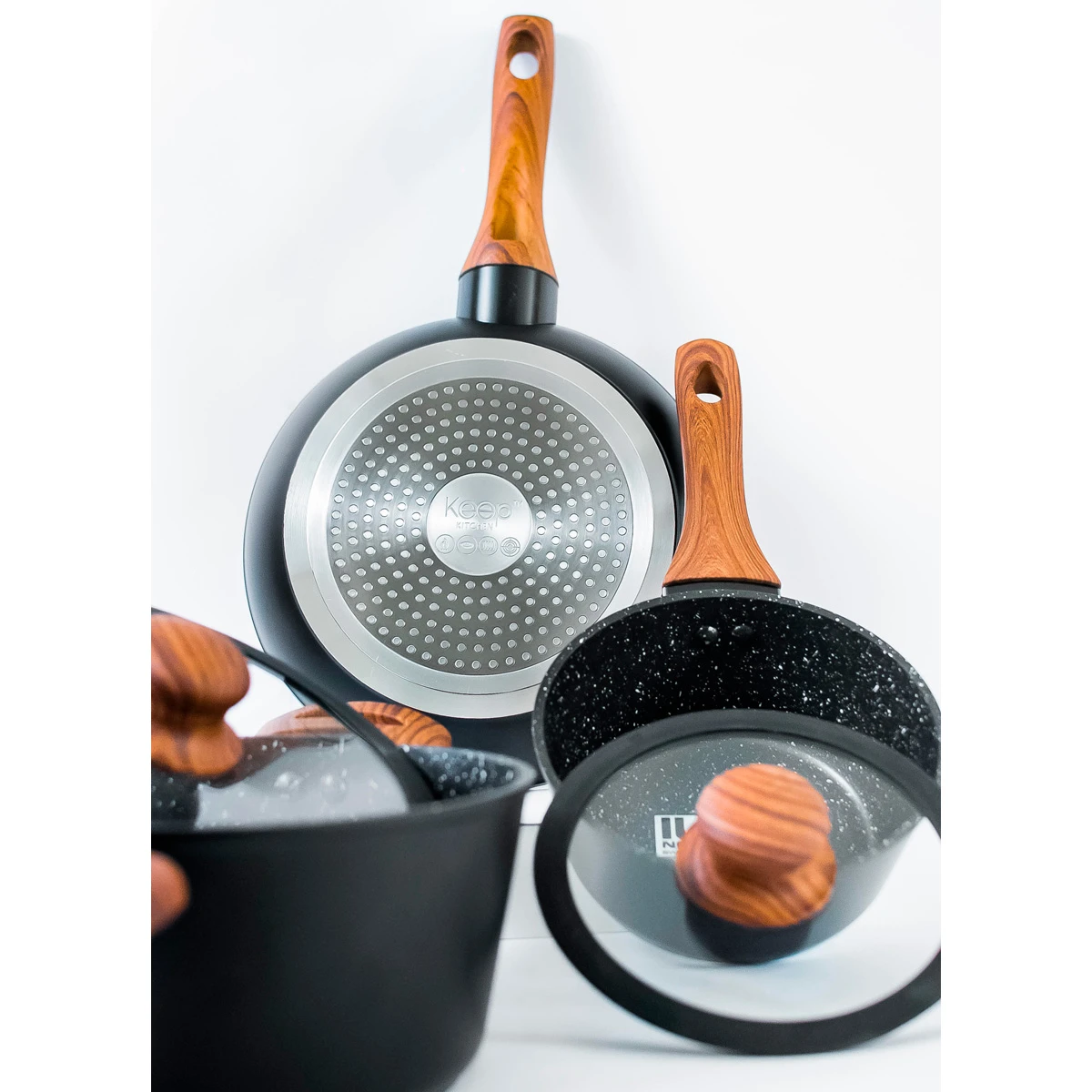 BATERÍA DE COCINA KEEP GRANITE LINE 7 PIEZAS - 4