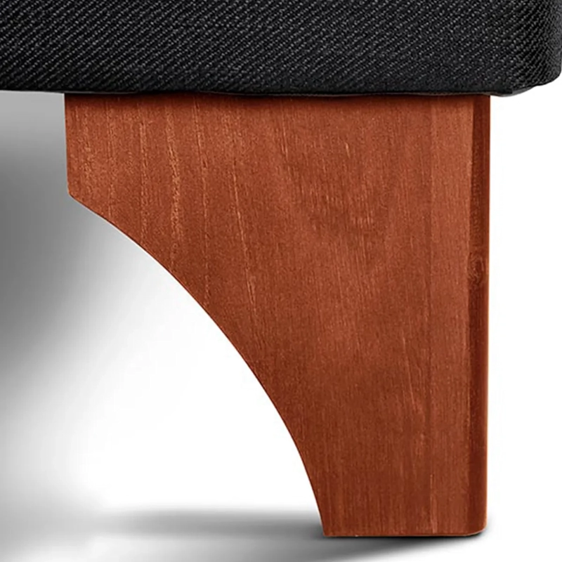 BOX SPRING ROSEN TEMPO BD 2 PLAZAS + RESPALDO ISSEY GRAFITO - 4