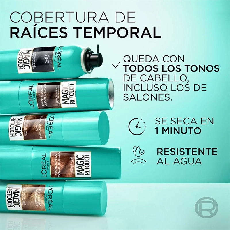 TINTE MAGIC RETOUCH COLORACION SPRAY CASTAÑO OSCURO - 5