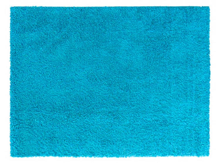 BAJADA DE CAMA IDETEX SHAGGY LISA TURQUESA 50X100 - 1