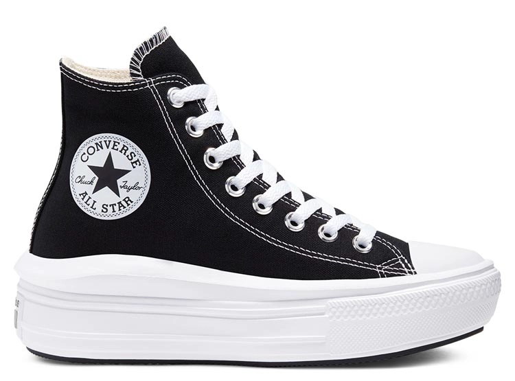 ZAPATILLAS MUJER CONVERSE URBANAS NEGRO CHUCK TAYLOR ALL STAR MOVE - 1
