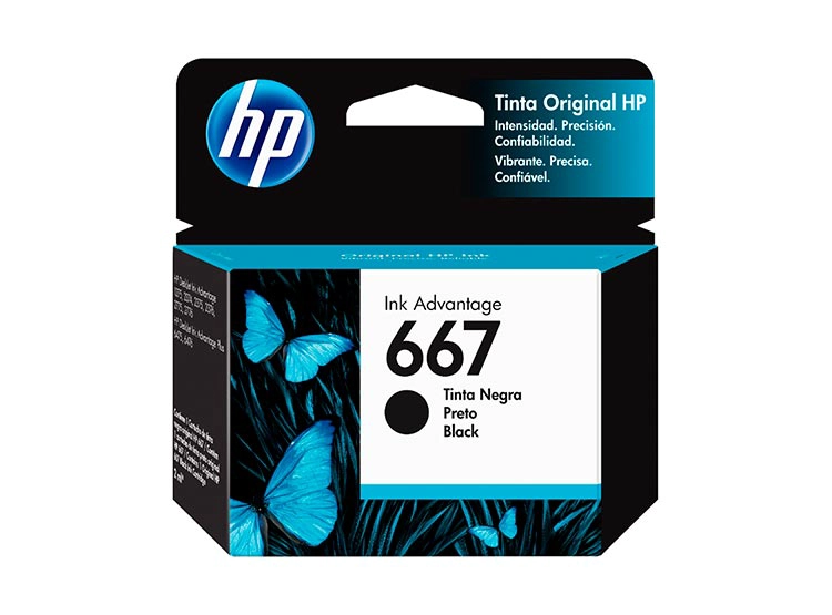 CARTUCHO TINTA HP ORIGINAL 667 NEGRO - 1