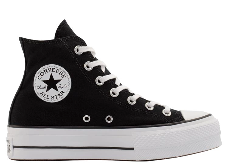 ZAPATILLAS MUJER CONVERSE URBANAS NEGRO CHUCK TAYLOR ALL STAR LIFT - 1