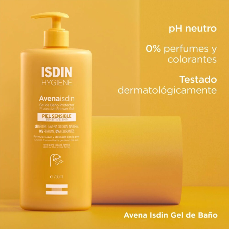 GEL DE DUCHA ISDIN AVENA PIEL SENSIBLE 750 ML - 3